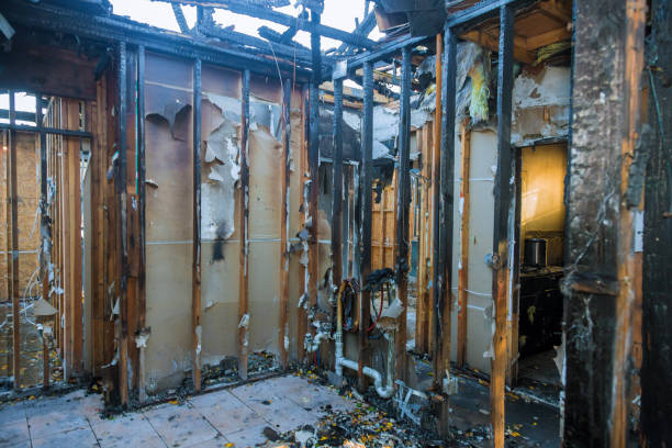 Professional Emergency Fire Cleanup technician working in Hercules, CA